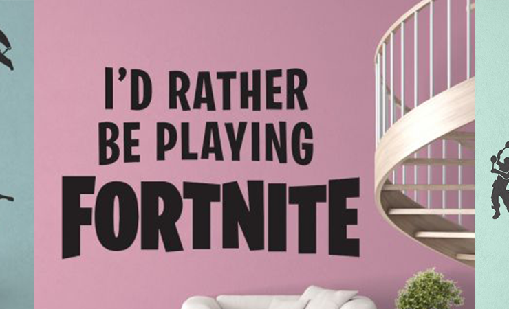 Buy fortnite wall art wall stickers uk | Huetion
