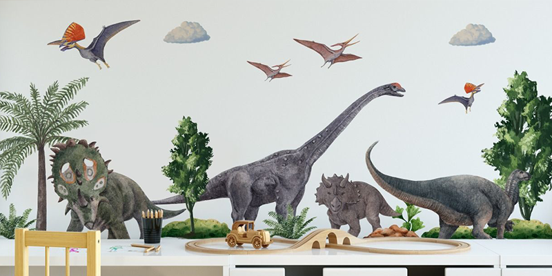 Dinosaur wall stickers for kids room | Huetion