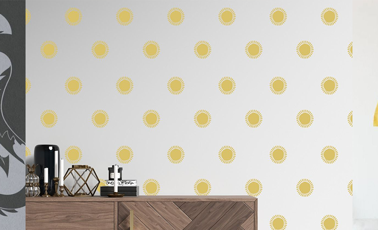 Nature wall murals creative ways to decorate living room | Huetion