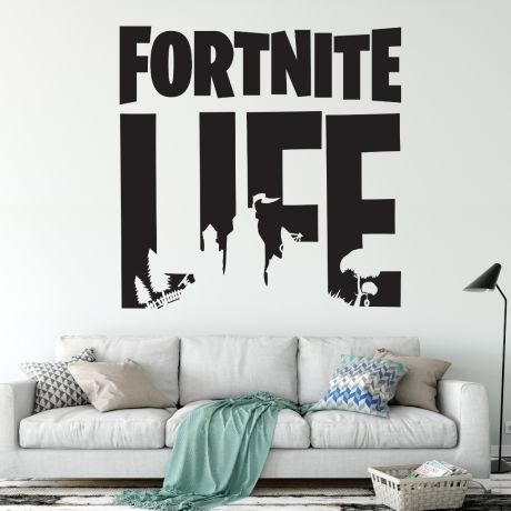 fortnite life gaming wall sticker vinyl decals | Huetion