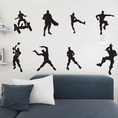 Dancing fortnite vinyl wall sticker | Huetion