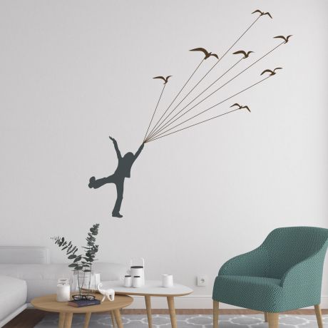 Tree birds wall sticker decal sticker | Huetion