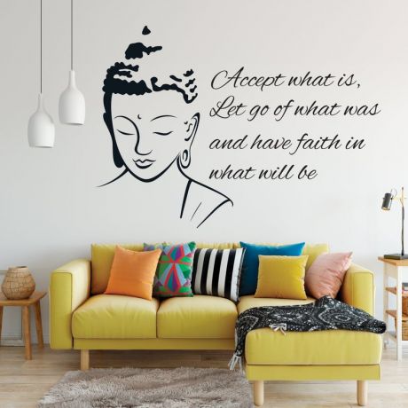 Buddha wall art stickers buddha wall art decal | Huetion