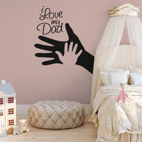 I love my dad vinyl wall stickers | Huetion