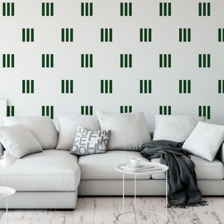 Lines pattern wall decal | Huetion