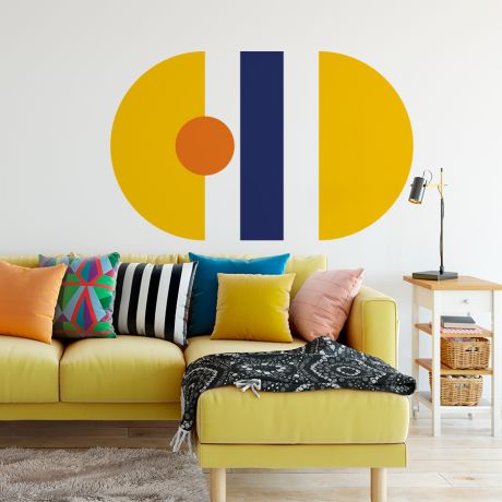 Half circles boho shapes geometric wall decor | Huetion