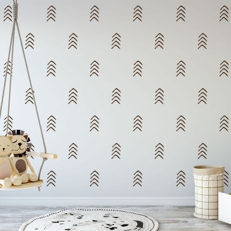 Set of 24 arrows pattern wall decals | Hueiton