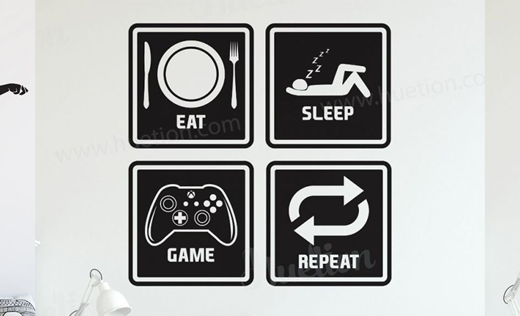 Gaming Wall Sticker | Huetion