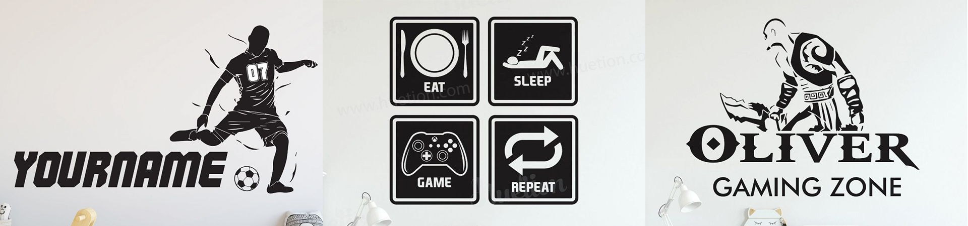 Gaming Wall Sticker | Huetion