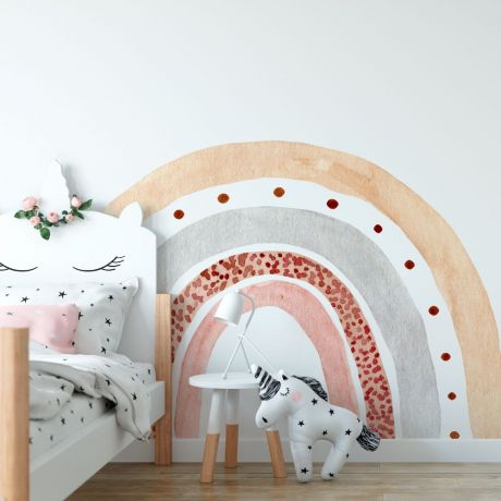Wall decals for kids room rainbow wall stickers | Huetion
