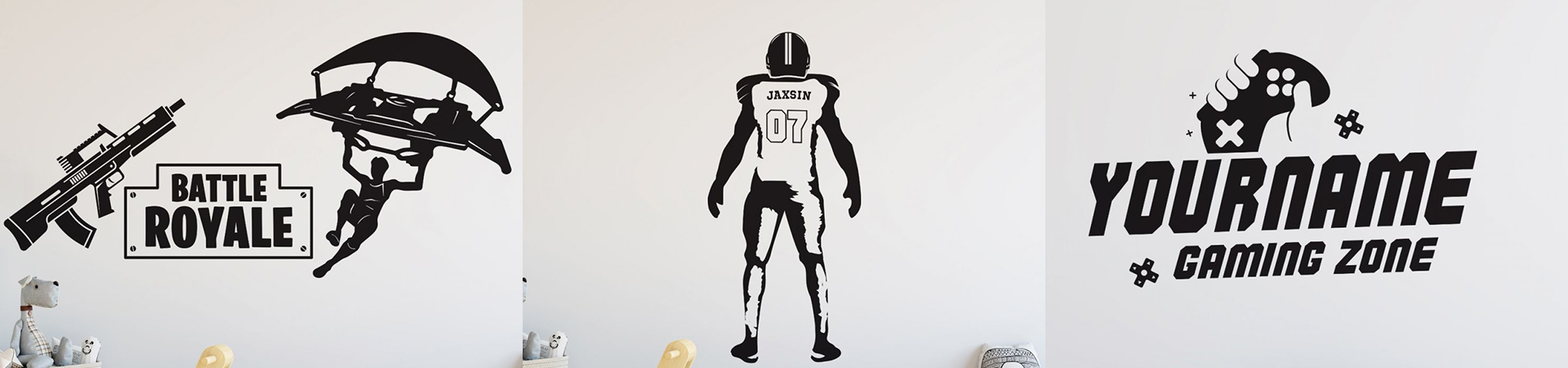 Gamer Wall Decals | Huetion