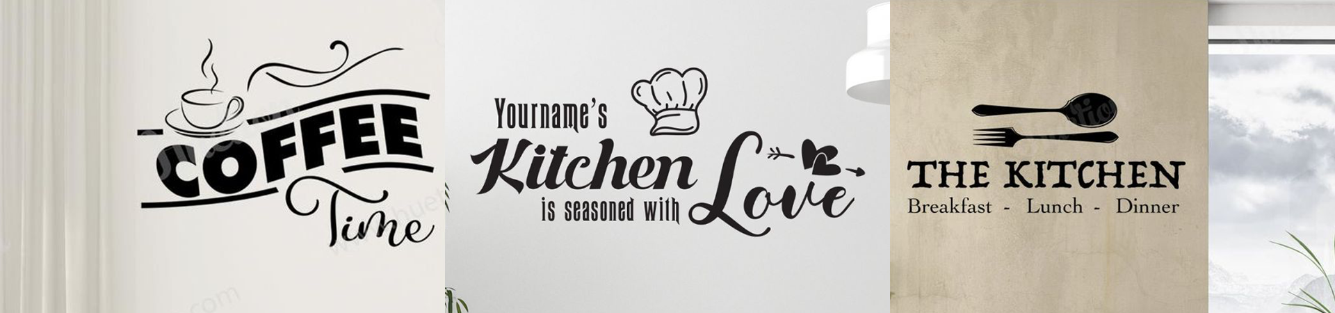 Kitchen Wall Decals | Huetion