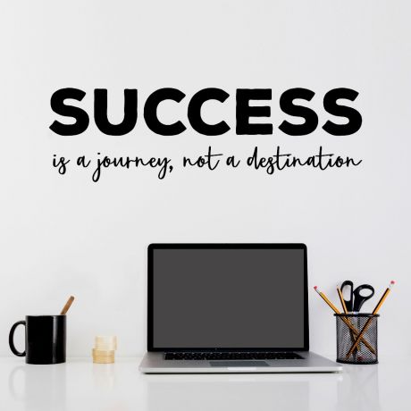Success motivational quote office wall art inspirational quote wall decals | Huetion