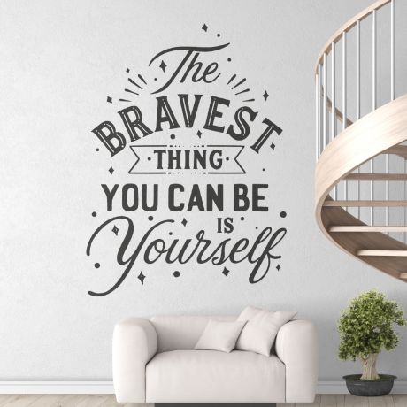 Be yourself workplace motivational quote vinyl wall sticker motivational wall decal for office | Huetion