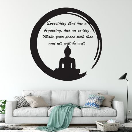 Buddha wall decal buddha for buddha wall sticker | Huetion