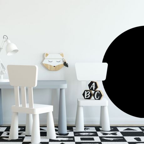 Half circle wall decal geometric wall decor abstract wall art | Huetion