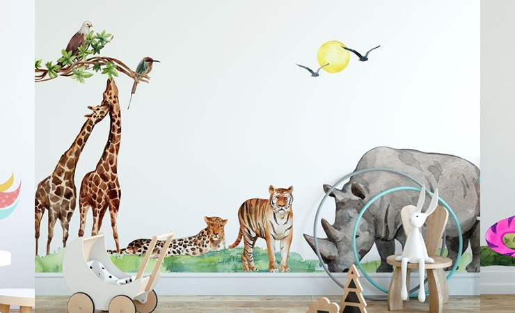 Nursery Wall Stickers | Huetion
