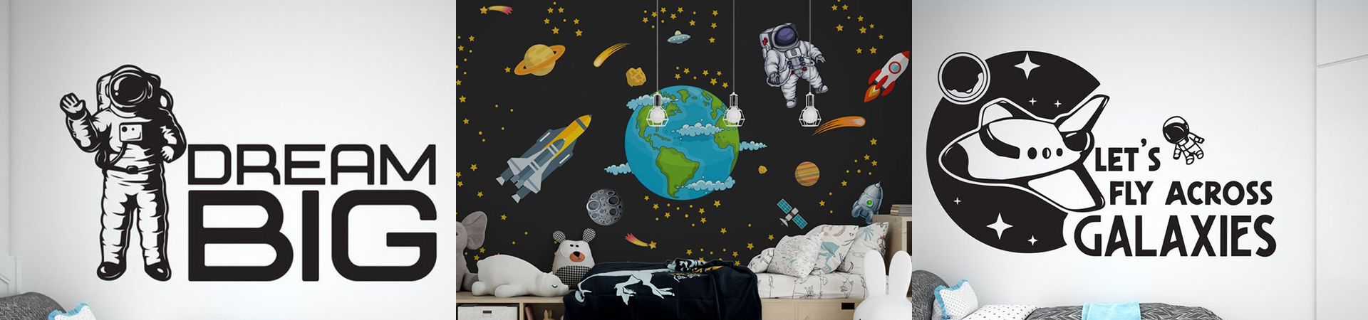 Space Wall Decals | Huetion