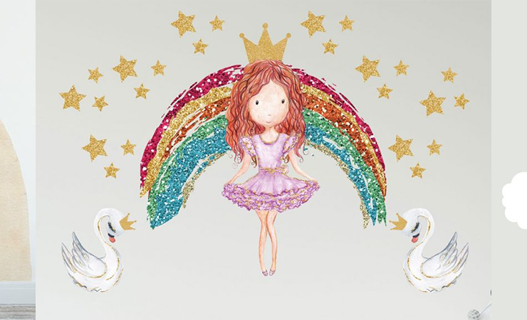 Rainbow Wall Decals | Huetion