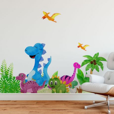 Dinosaur wall stickers for kids room kids room wall decal | Huetion