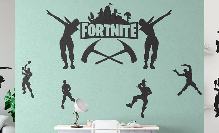 Fortnite Wall Decal | Huetion