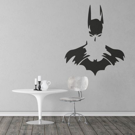 Batman dark knight silhouette wall decal | Huetion