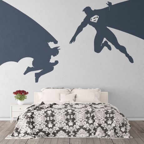 Batman v superman wall decals wall stickers | Huetion