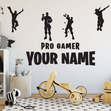 Fortnite customised shadow moves dance vinyl wall sticker | Huetion
