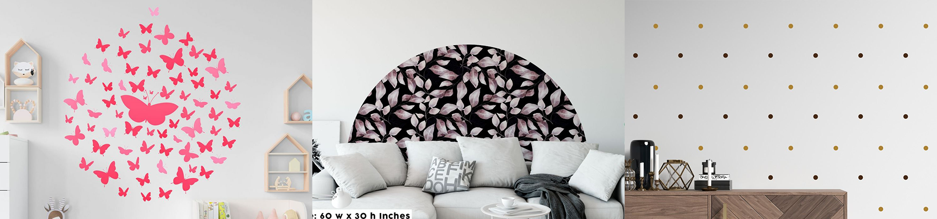 Boho Pattern Wall Decals | Huetion