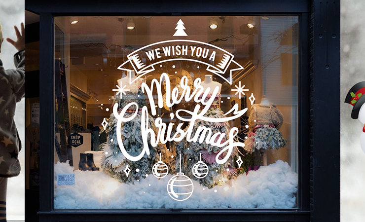 Christmas Wall Decals | Huetion