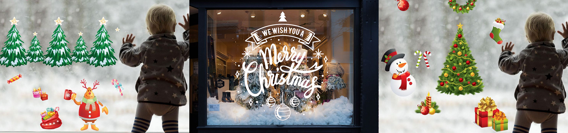 Christmas Wall Decals | Huetion