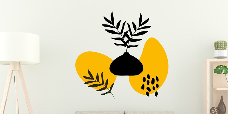 Abstract shapes wall decals | Huetion