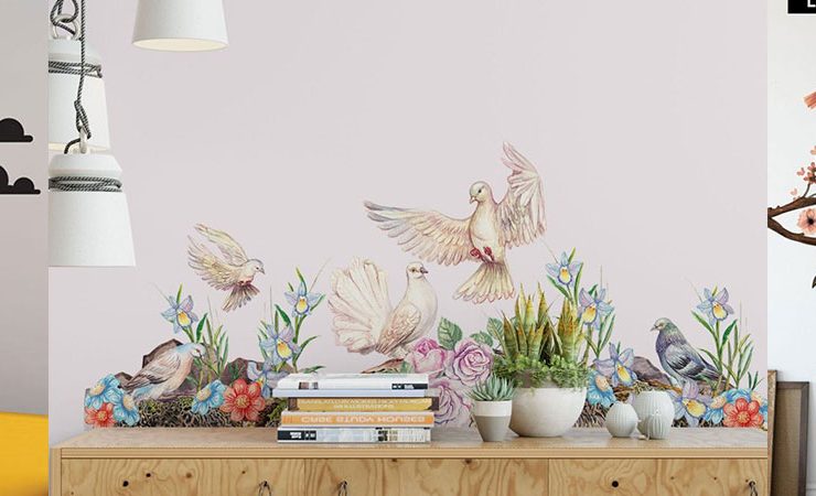 Birds Wall Stickers | Birds Wall Decals | Huetion