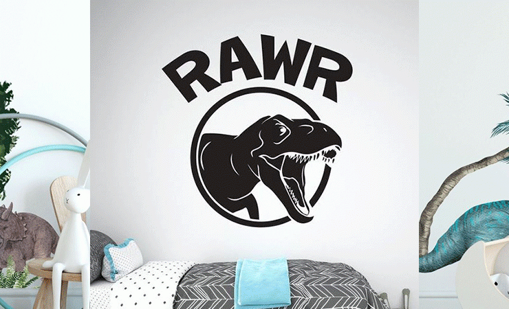 Dinosaur Wall Stickers | Huetion