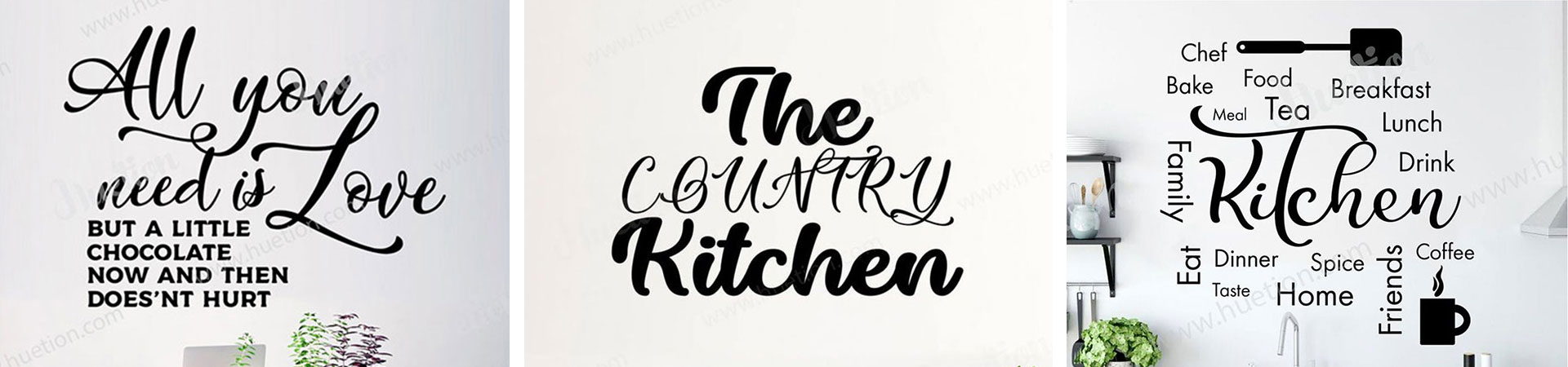 Kitchen Quotes Wall Stickers | Kitchen Quotes Wall Decals | Huetion