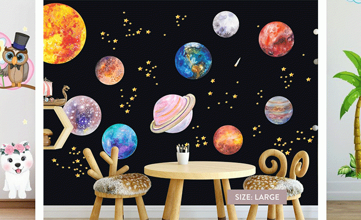 Kid's Room Nursery Wall Stickers | Huetion