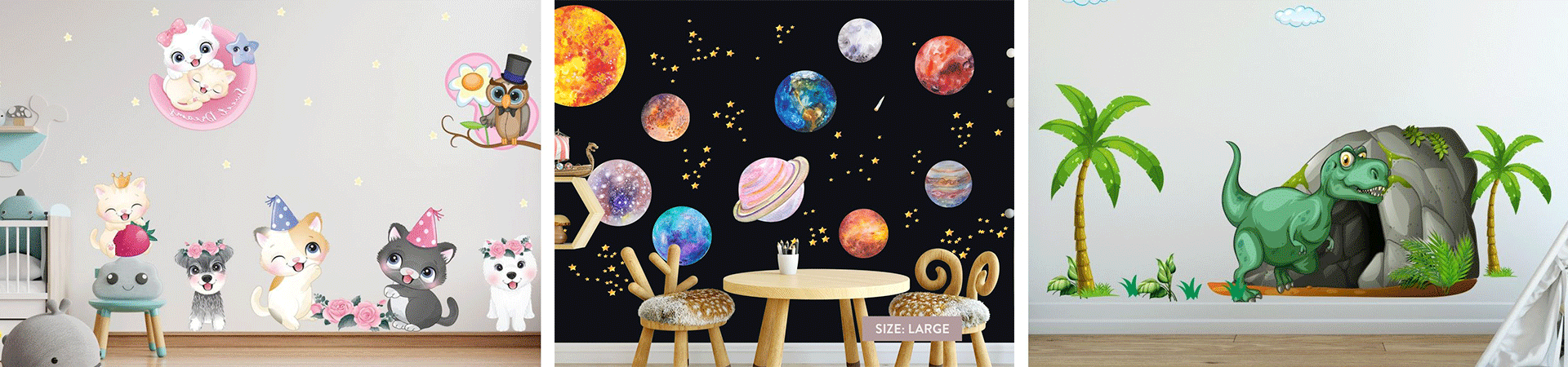 Kid's Room Nursery Wall Stickers | Huetion