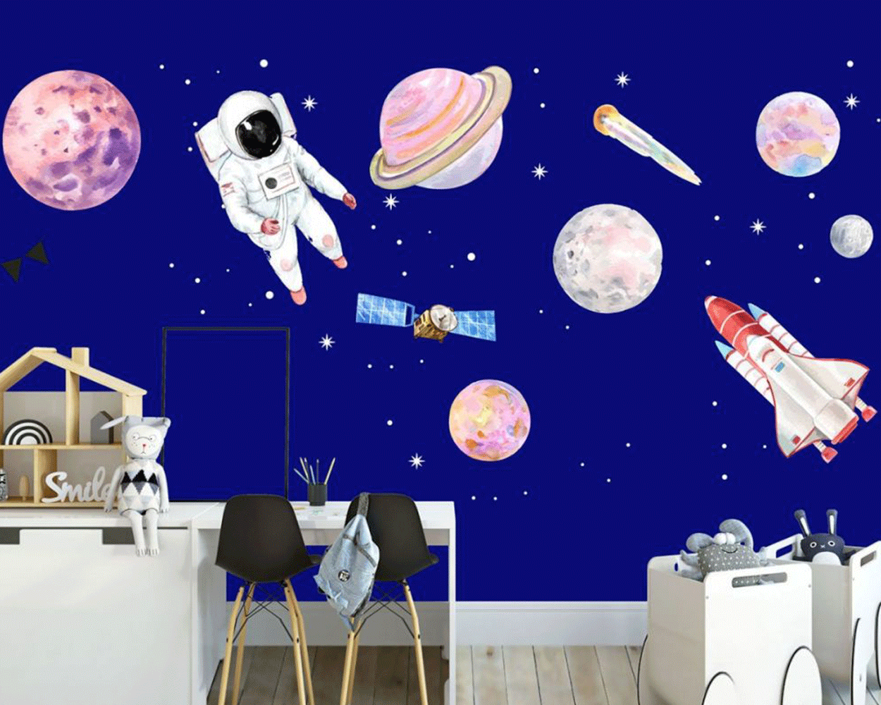 Space Wall Stickers | Huetion