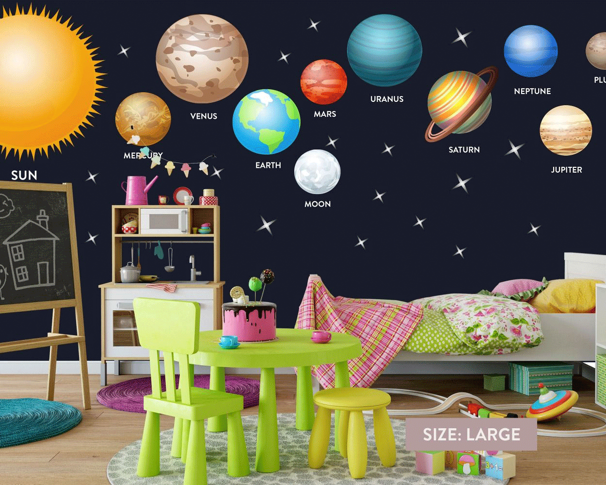Space Wall Stickers | Huetion