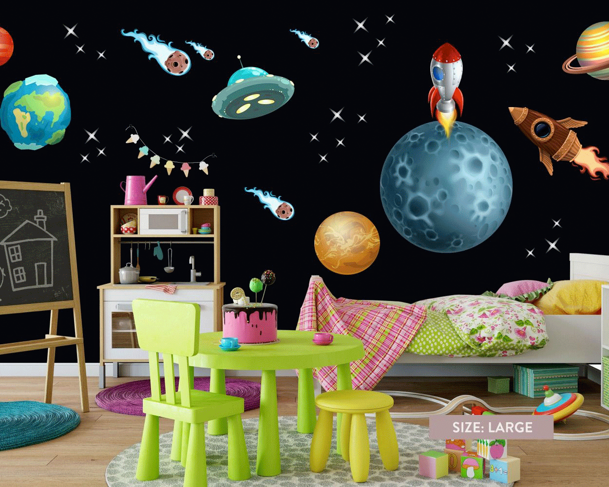 Space Wall Stickers | Huetion