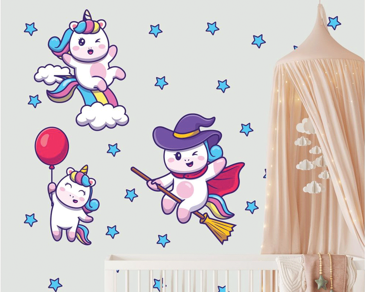 Unicorn Wall Stickers | Huetion