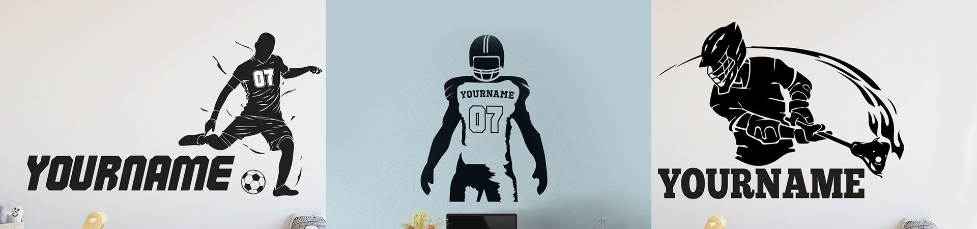 Sports fanatic display your passion with these wall stickers for boys rooms | Huetion