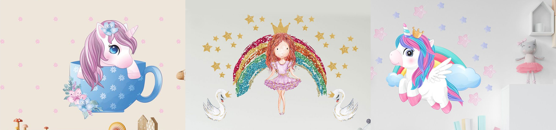 Let her shine sparkling wall stickers for your girls room decors | Huetion