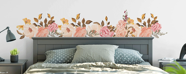 Floral Wall Stickers | Huetion