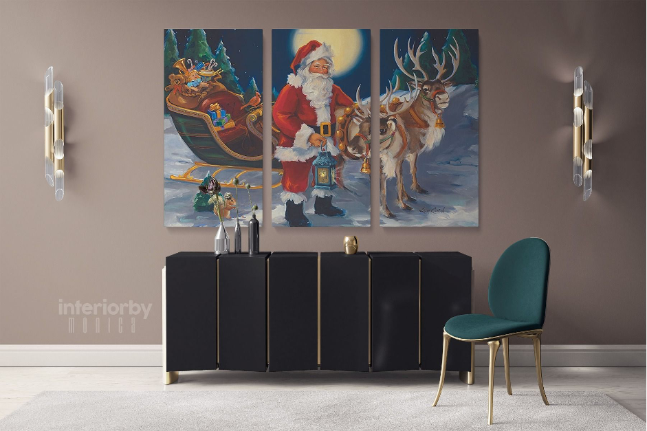 Christmas canvas art prints | Huetion