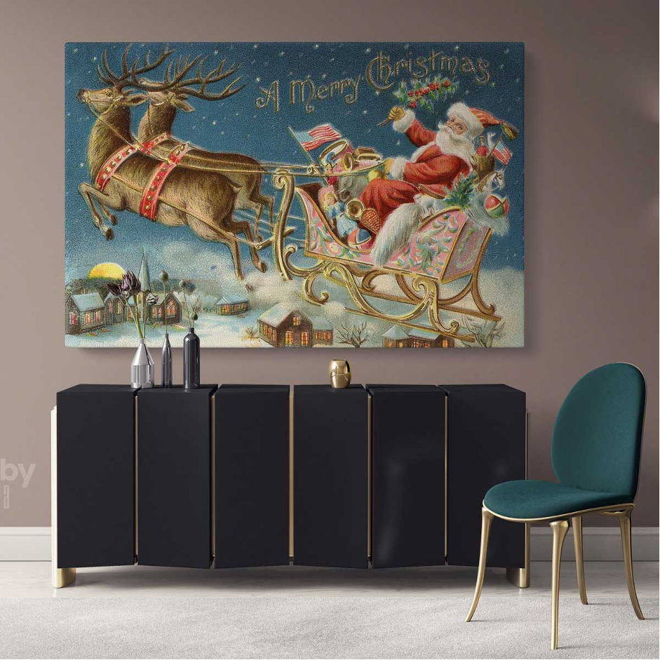 Personalized Christmas wall art | Huetion