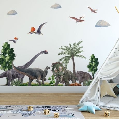 Dinosaur wall stickers for kids room | Huetion