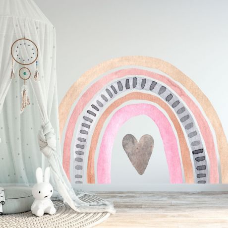 Girl Room Home decor nursery wall decals rainbow wall decals | Huetion
