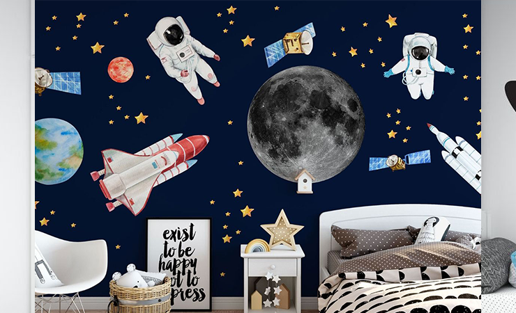 Space Wall Stickers | Huetion