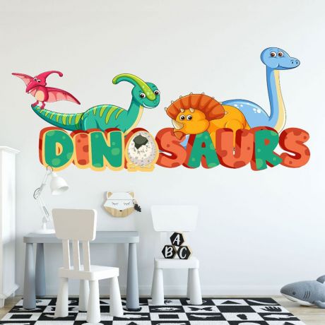Dinosaur kids room wall decal | Huetion